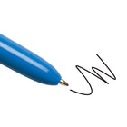 BIC - Stylo à bille 4 couleurs - Rétractable - 1,0 mm - Assorti - Paquet de 12-Stylos rétractables avec corps large et confortable et attache en plastique