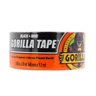 Gorilla - Ruban - 10 yd L x 1,88 po l - Noir-Robuste, renforcé de sauvegarde : Le tissage serré contribue à la résistance, mais Gorilla Tape peut encore être déchiré à la main
