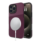 AXS - PROTech Plus MagSafe Compatible Sleek Dual-layered Anti-Shock Case for Apple iPhone 16 Pro Max -Sangria-Résistant aux chutes jusqu’a 10 pieds