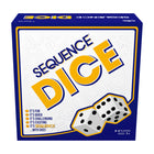 Jeu de dés Sequence Dice™ de JAX Ltd. -Contenu : plateau de jeu pliable, 2 dés de jeu, 60 jetons de jeu séquentiels, instructions de jeu