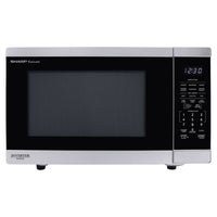 Sharp - Four à micro-ondes de comptoir Carousel de 1,4 pi³ avec technologie Inverter - Acier inoxydable-Four à micro-ondes de 1,4 pi3, 1 100 watts avec la technologie Inverter de SHARP 