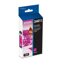 Epson - Cartouche d'encre 340 Claria Photo HD - Haute capacité - Magenta-Le système d’impression Epson est particulièrement conçu pour être utilisé avec les encres d’origine Epson. L’utilisation d’encres non authentiques peut entraîner des dommages qui ne sont pas couverts par la garantie limitée de l’imprimante. 