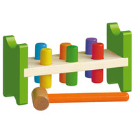 Jouet Pound a Peg de The Original Toy Company, de 2 à 6 ans -Les chevilles s'insèrent fermement dans le banc afin qu'elles ne puissent pas tomber, mais peuvent être retirées si vous le souhaitez