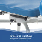 Journey - Chaise de douche pivotante SoftSecure avec Microban-L’assemblage sans outil avec pattes réglables et embouts en caoutchouc antidérapants assure un ajustement sécuritaire