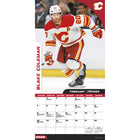 DateWorks - 2026 Calendrier Mural 16 Mois - 12 po x 12 po - Flames de Calgary - Bilingue -Des Sports