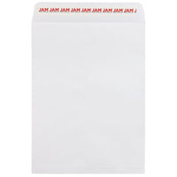 Jam Paper - Enveloppes autocollantes 28 lb, 23 cm H x 30 cm l, Blanches, Paquet de 50-Enveloppe ouverte : Ces enveloppes pour catalogue ouvertes de 23 x 30 cm présentent un format vertical pratique. Utilisez-les pour envoyer des lettres commerciales, des documents confidentiels, de grandes photos, des dossiers et bien plus encore. Le rabat rectangulaire, situé sur le côté court, permet de bien organiser les documents et d'éviter qu'ils ne tombent après ouverture