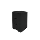 Modern Homes - Meuble de rangement style rotin à 3 tiroirs - Noir-Design moderne style rotin avec une élégante finition noire