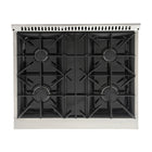 Kucht - 30 po Série KDF Cuisinière Pro Style au gaz propane - Acier inoxydable/Rouge-Les brûleurs scellés facilitent le nettoyage en empêchant les déversements de pénétrer dans la surface de cuisson
