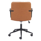 Zuo - Birao Chaise de bureau - Brun-Garantie limitée de 3 ans