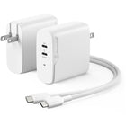 ALOGIC - Chargeur Rapid Power 68 W 2 ports USB-C PD GaN - blanc-Technologie au nitrure de gallium (GaN)