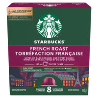 Starbucks Par Nespresso - Capsules de café - Toréfaction Francaise - Paquet de 8-Capsules de café de torréfaction foncée compatibles avec les machines Nespresso Vertuo