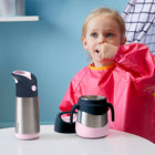 b.box - Boîte alimentaire isotherme - 335ml - Rose Indigo-Couvercle facile à ouvrir pour les petites mains.
