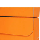 JAM Paper - Étui de transport pour dossiers épais avec bande élastique - 10 x 1 1/4 x 13 1/4 - Orange-Fabriqué à partir d'un matériau en aggloméré durable et robuste et doté d'une fermeture à bande élastique noire conçue pour maintenir les documents en sécurité