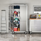 Seville Classics - Armoire de rangement roulante UltraHD - 36 po L x 18 po l x 72 po H - Granite-Garantie limitée d'un an du fabricant