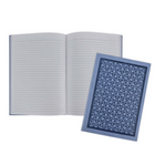 Hilroy - Journal - 8 po x 6 po - Ligné - 96 feuilles - Trellis bleu-Papier 70 g/m2