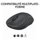 Logitech - M240 Silent Souris sans fil - Graphite-Naviguez plus facilement grâce à une expérience de défilement contrôlé ligne par ligne
