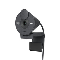 Logitech Brio 300 Webcam Full HD avec confidentialité, micro à réduction de bruit - Graphite-Soyez le meilleur de vous à chaque appel vidéo: La résolution de la webcam Full HD 1080p offre une qualité d'image naturelle, afin de ressembler à vous-même sur toutes les applications de réunion