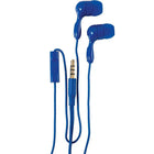 Staples - Écouteurs intra-auriculaires avec microphone, bleu-Microphone avec touche Play / Pause