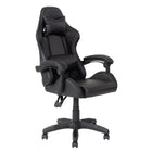 Chaise de jeu Ravagers de CorLiving - Noir-Les roulettes à roulement doux et la base à 5 branches offrent une stabilité accrue et une plus grande liberté de mouvement