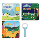 Glo Pals - Bibliothèque lumineuse - Coffret de 3 livres-Mise en route rapide et simple : Insérez 2 piles AAA (tournevis Phillips n°1), mettez l’appareil sur ON et commencez à découvrir des scènes lumineuses