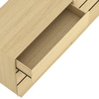 Manhattan Comfort - Ardea 72" Commode contemporaine à 6 tiroirs double - Chêne naturel-Design moderne minimaliste avec des façades de tiroirs lisses et sans poignées pour un aspect élégant et ininterrompu
