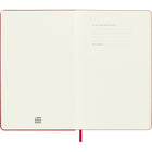 Moleskine - Agenda semainier Classic18 mois 2025-2026 - couverture rigide - grand format (12 -7 x 21 cm) - rouge écarlate - 208 pages-Papier sans acide couleur ivoire 70 g/m²