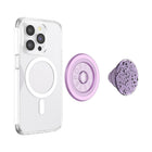 Popsockets - PopGrip pour MagSafe avec bague d'adaptation - Sugar Plum Speckle-Fonctionne comme un support pratique pour regarder des vidéos en déplacement