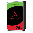 Seagate - Disque dur NAS interne IronWolf Pro 7200 tr/min SATA III 3,5" - 24 To-Services gratuits de récupération de données Rescue de 3 ans pour une expérience de récupération de données sans tracas et à coût nul