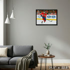 Aleksander Barkov Florida Panthers - Toile encadree - 31" x 22"-Prêt à accrocher - livré entièrement assemblé