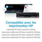 HP - Cartouche de toner LaserJet authentique 218A - Rendement Standard - Magenta-Cette cartouche fonctionne avec : HP Colour LaserJet Pro 3201dw; HP Colour LaserJet Pro MFP 3301cdw, 3301fdw, 3301sdw