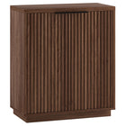 Hudson&Canal - Meuble d'appoint Mansfield de 71 cm de largeur, , noyer satiné-Design contemporain moderne pour votre bureau à domicile, votre chambre ou vos espaces de vie