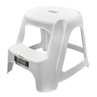Modern Homes - Tabouret double escabeau-Le tabouret à double marche offre une plate-forme plus haute et plus stable, permettant aux utilisateurs d'aller plus loin sans trop s'étendre ni perdre l'équilibre