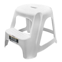Modern Homes - Tabouret double escabeau-Le tabouret à double marche offre une plate-forme plus haute et plus stable, permettant aux utilisateurs d'aller plus loin sans trop s'étendre ni perdre l'équilibre