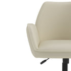 Brassex - Brax Chaise de bureau - beige-Cadre et base en fer de 320 mm