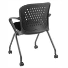 Nightingale - Chaise gigogne NXO - Noir-Accès facile. Le siège pliant permet à la chaise de s'emboîter horizontalement, offrant ainsi une solution de rangement intelligente