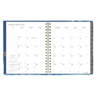 Blueline - Agenda Hebdomadaire/Mensuel - 9 1/4 po H x 7 1/4 po l - Motif Celestial - Bilingue-Planificateur mensuel au début de chaque mois