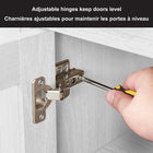 Hudson&Canal - Meuble TV Presque pour téléviseurs jusqu'à 75" - Blanc-10