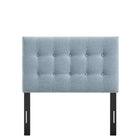 Modway - Emily Tissu tapis Tête de lit jumelée, Bleu ciel-Assemblée requise