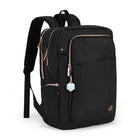 Swissdigital Design - Katy Rose Sac à dos - Noir-PORT DE CHARGEMENT USB INTÉGRÉ : Équipé d'un port de chargement USB, offrant un accès rapide pour charger vos appareils électroniques tels que les smartphones, tablettes, Kindle et tous les autres appareils USB en déplacement tout en les utilisant en même temps. Une batterie externe n'est pas incluse. Une batterie externe spéciale n'est pas nécessaire. Brevet américain n° : US 10 574 071 B2, US 10 931 137 B2, US 10 931 138 B2 et US 11 601 009 B2.