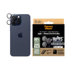 PanzerGlass - Protecteur d'objectif d'appareil photo Hoops pour iPhone 15 Pro/15 Pro Max-Cadre en aluminium noir