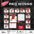 Turner Sports - 2026 Red Wings De Detroit Calendrier mural de l'équipe Mensuel - 30,5 cm l x 30,5 cm H - Anglais-Page bonus avec les mois de septembre à décembre 2025
