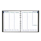Blueline - 2026 Agenda hebdomadaire MiracleBind CoilPro avec pages de notes rechargeables - 11 po x 9-1/16 po - Noir - Bilingue-Reliure spirale double avec couverture rigide d'aspect lézard