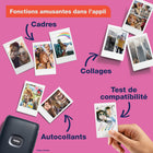 Fujifilm - instax mini Link 2 - Bleu espace-Impressions d'une grande netteté de format carte de crédit