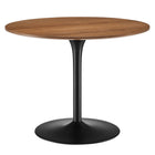 Modway - Pursuit 40 po Table à manger, Noir noyer-Table à manger moderne