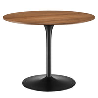 Modway - Pursuit 40 po Table à manger, Noir noyer-Table à manger moderne