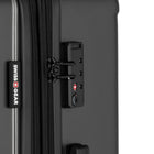 Swiss Gear - Grande valise pivotante 84 po - gris foncé -Grand intérieur divisé avec sangles de compression élastiques pour maintenir les vêtements en place et sans plis
