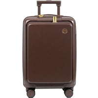 Champs - Valise cabine Onyx – Marron-Easy-access front pocket. . Padded laptop compartment fits up to a 15.6” laptop, with a dedicated tablet sleeve for extra protection. Compression strap keeps your devices secure and in place. TSA-approved lock ensures both the front pocket and main compartment stay protected. Multiple storage pockets provide organized space for your phone, chargers, cables, boarding pass, passport, sunglasses, and documents. Snap-closure front pocket offers quick and full accessibility t