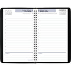 AT-A-GLANCE - Cahier de rendez-vous quotidien 2026 - 8 po H x 4 7/8 po l - noir - bilingue-Un jour de semaine par page