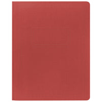 Merangue - Couverture de rapport - 11 1/2 po x 9 1/8 po - rouge - paquet de 25-Couverture de rapport au fini cuir