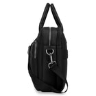 Bugatti - Maletlette de la collection Wellington pour ordinateur portable jusqu’à 15,6 po - Noir-Sangle arrière intégrée permettant de glisser le sac sur la poignée d’une valise